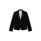 Distressed Aquatic Tuxedo Blazer
