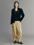 Distressed Aquatic Tuxedo Blazer
