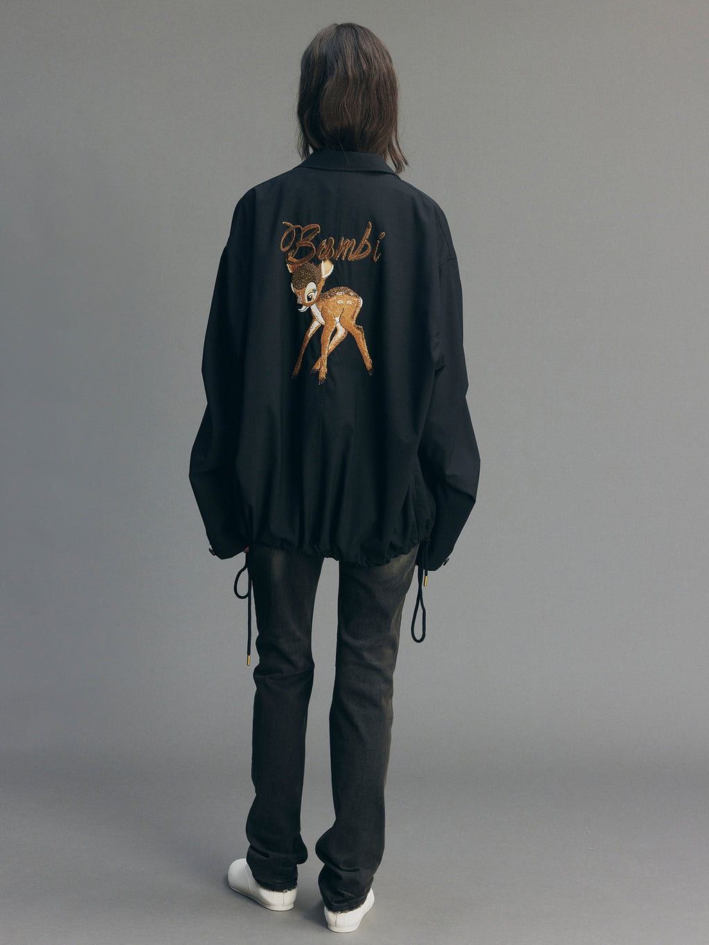 Bambi Embroidered Double-Breasted Blazer