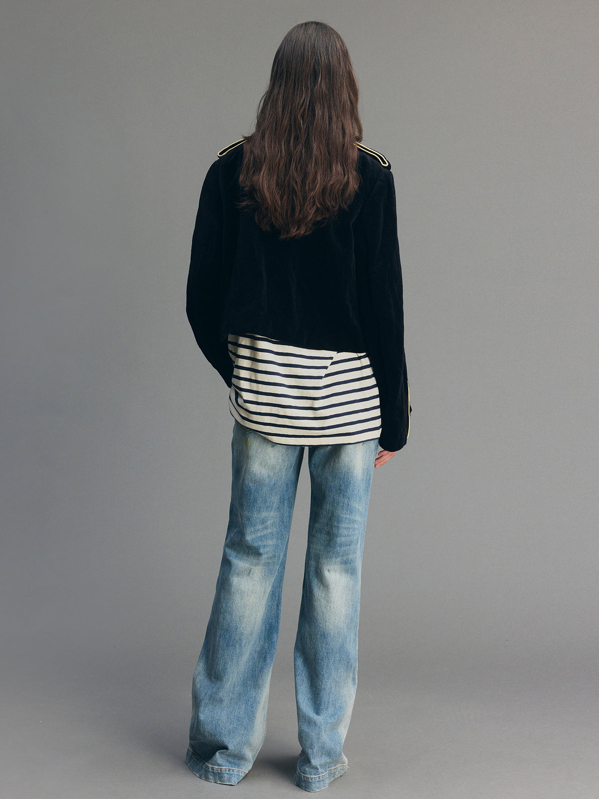 Contrast Napoleon Military Jacket
