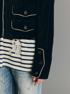 Contrast Napoleon Military Jacket