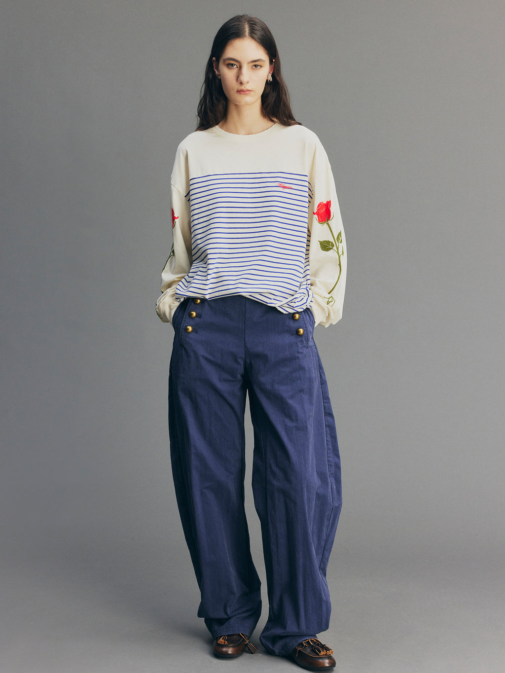 Vintage Romantic Military Pants