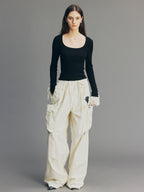 Beaded Rose Embroidered Pants