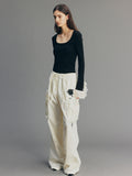 Beaded Rose Embroidered Pants