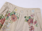 Fantasy Cat Print Straight Pants