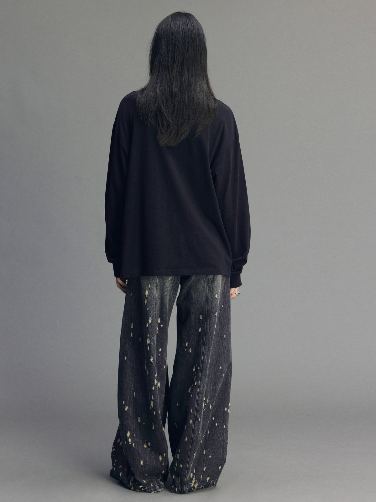 Rock Distressed Balloon Jeans