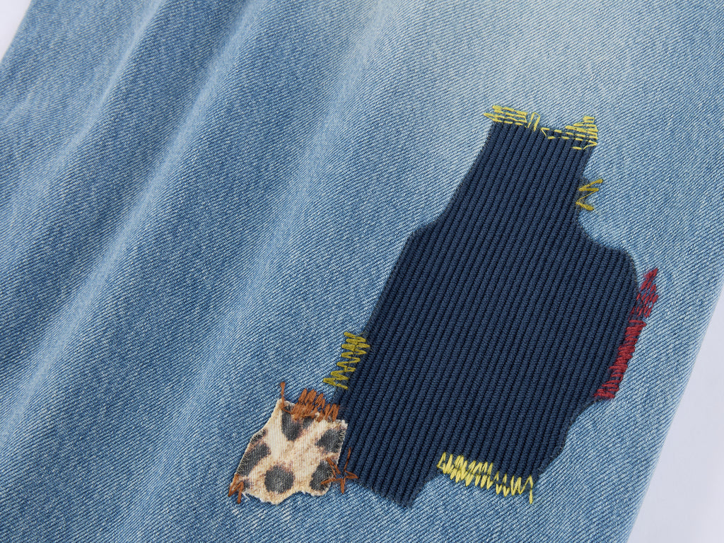 Vintage Patchwork Remake Jeans