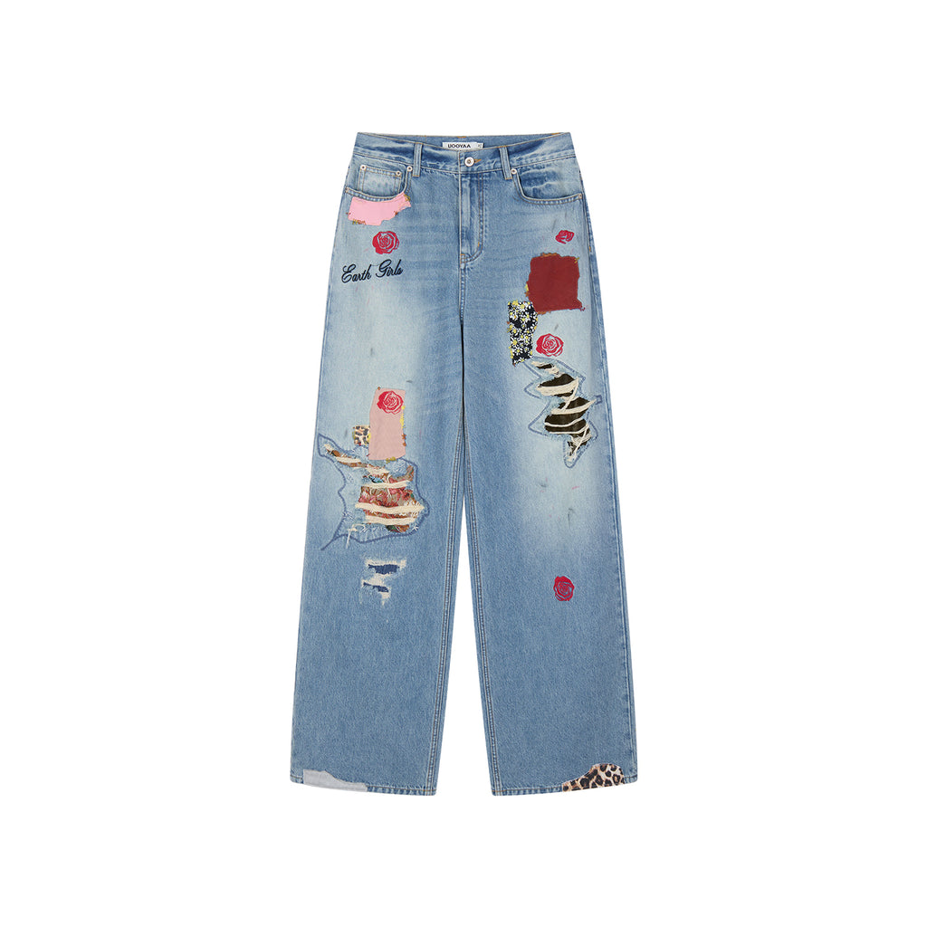 Vintage Patchwork Remake Jeans
