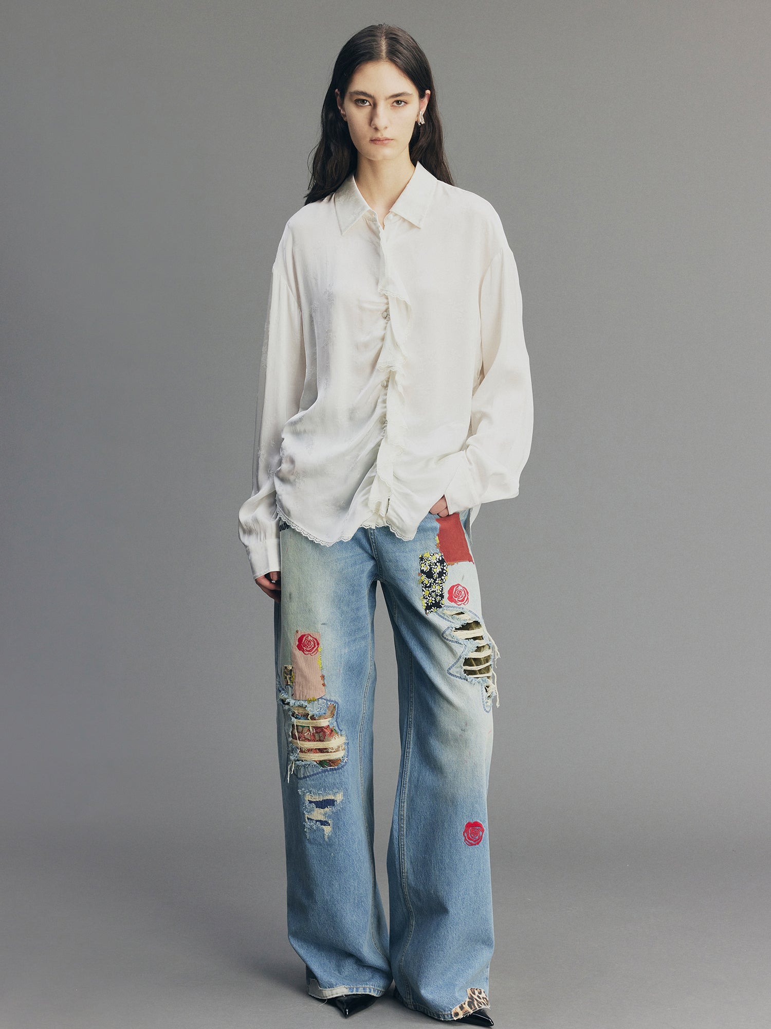 ぽっちゃまオーダーページ Vintage Patchwork Remake Jeans