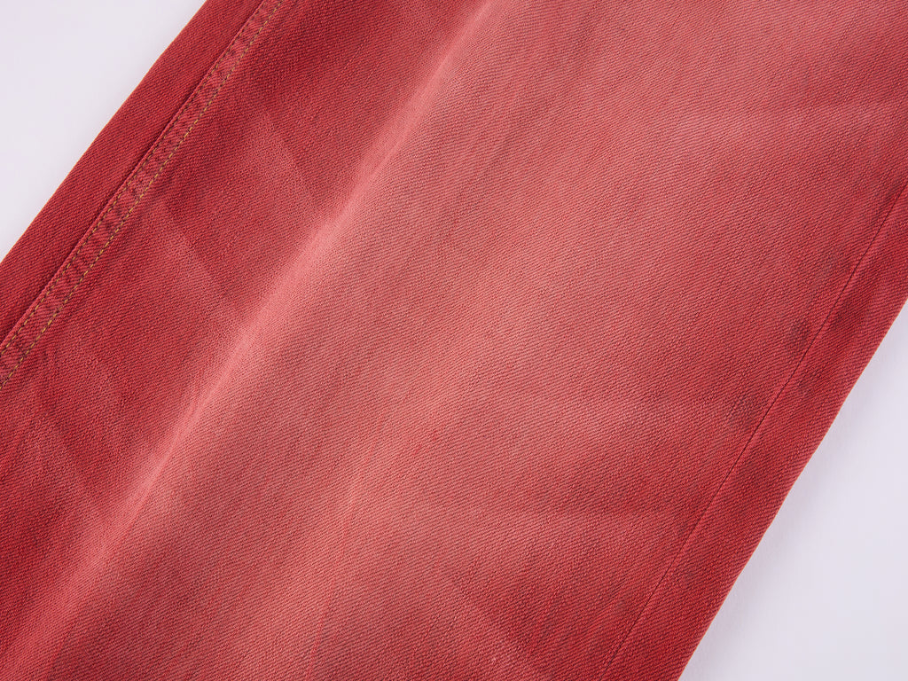 Rock Red Relaxed Straight-Leg Pants