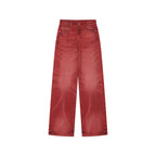 Rock Red Relaxed Straight-Leg Pants