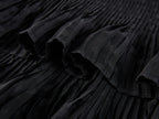 Vintage Glam Satin-Jacquard Tiered Skirt