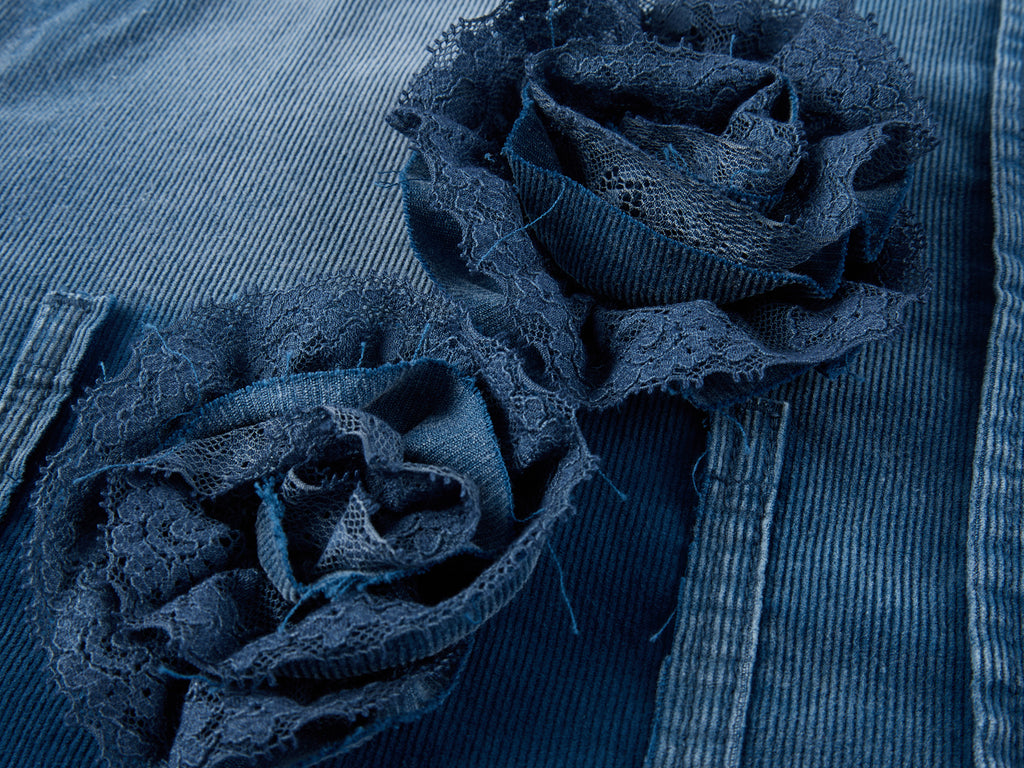 Vintage Romantic Lace Cargo Shirt