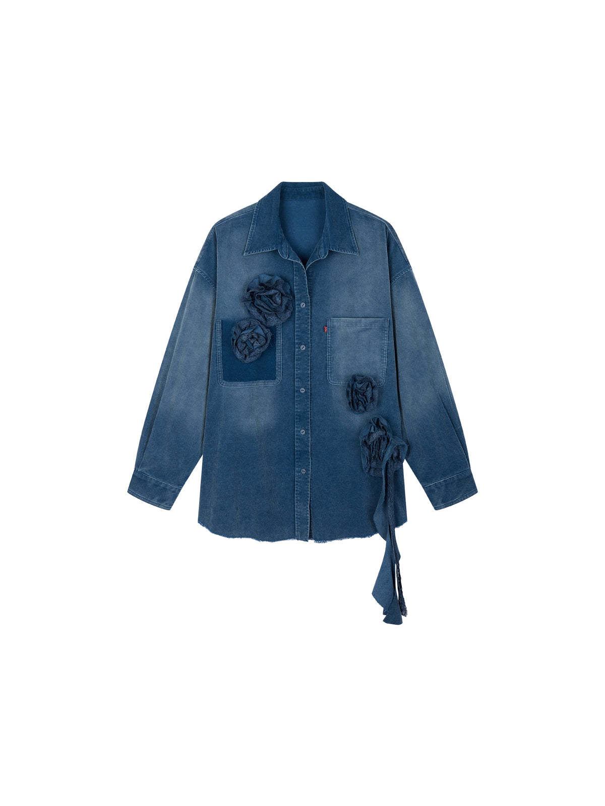 Vintage Romantic Lace Cargo Shirt
