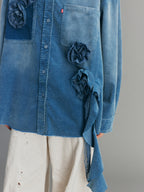 Vintage Romantic Lace Cargo Shirt