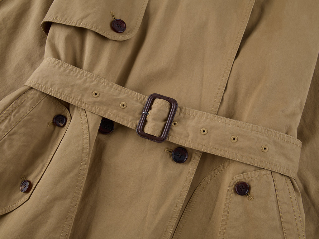 Relaxed Vintage Cotton Trench Coat