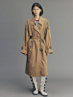 Relaxed Vintage Cotton Trench Coat