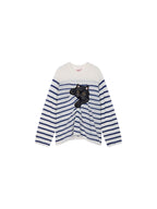 Fun Black Cat Striped Sweater