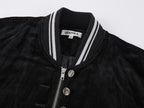 Napoleonic Officer Velvet Baseball Jacket