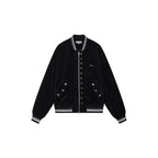 Napoleonic Officer Velvet Baseball Jacket