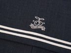 Sporty Cherry Sailor Collar Embroidered Blazer