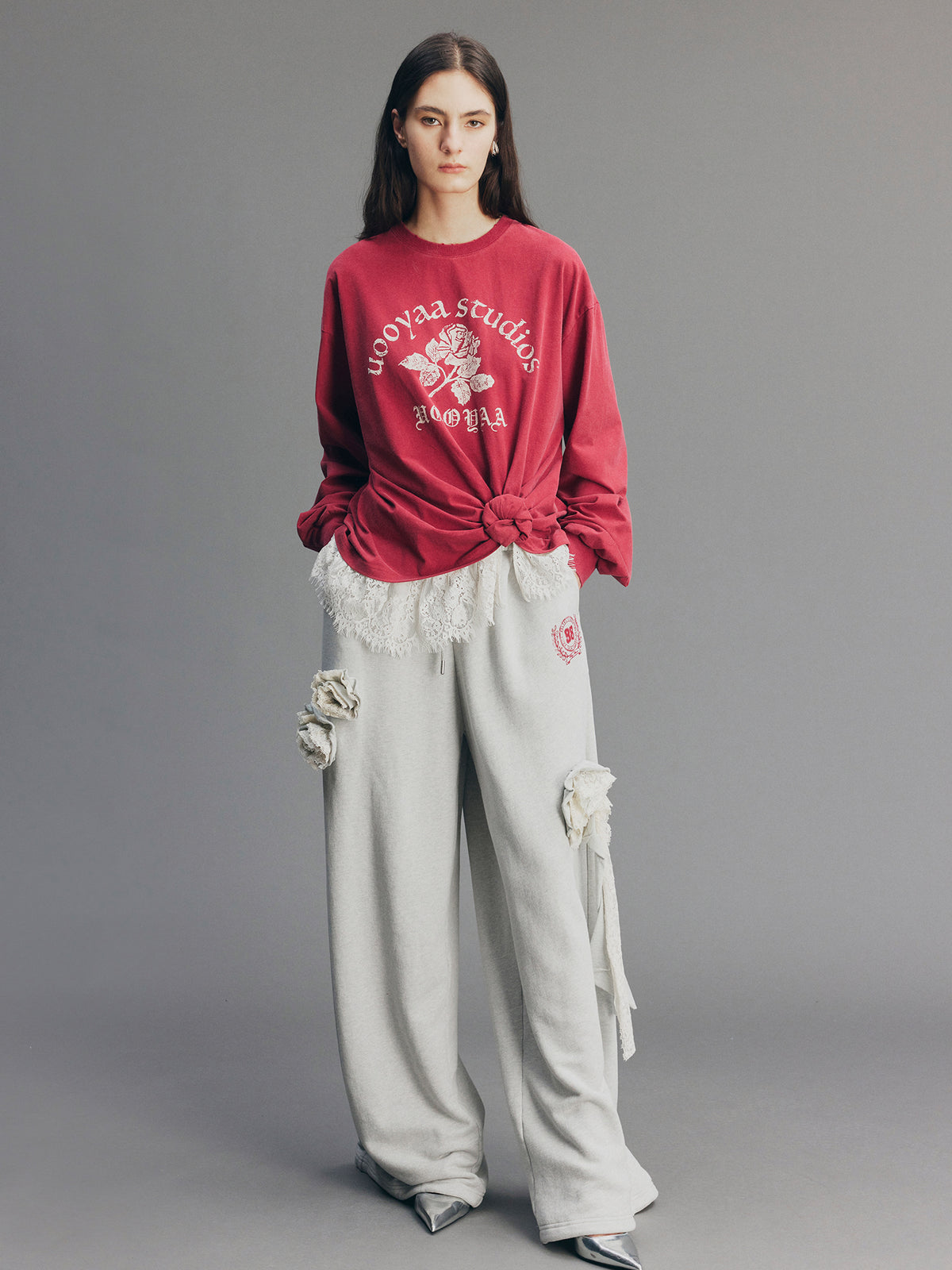 Vintage Romantic Lace Joggers