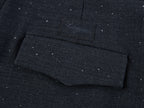 Glam Pleat Rhinestone Tailored Pants