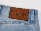 Rock Patchwork Waistband Free Distressed Jeans