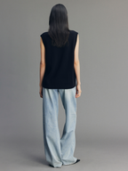 Rock Patchwork Waistband Free Distressed Jeans