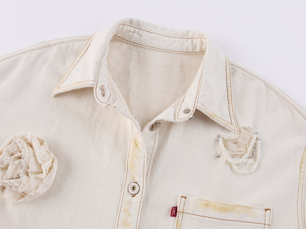 Vintage Romantic Lace Blouse Jacket