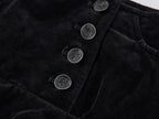 Napoleonic Officer Velvet Mini Skirt