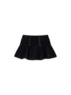 Napoleonic Officer Velvet Mini Skirt