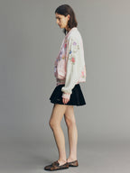 Napoleonic Officer Velvet Mini Skirt