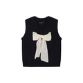 Vintage Lace Bow Knit Vest