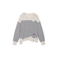 Hand-Crocheted Floral Nautical Sweater