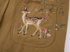 Beaded Floral Deer Embroidered Detroit Jacket