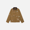 Beaded Floral Deer Embroidered Detroit Jacket