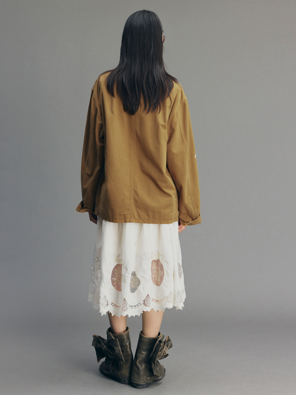 Beaded Floral Deer Embroidered Detroit Jacket