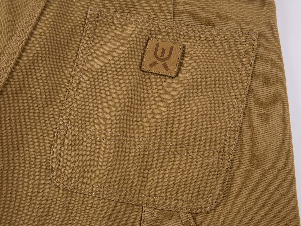 Beaded Floral Deer Embroidered Utility Shorts