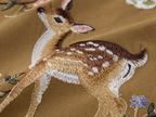Beaded Floral Deer Embroidered Jeans