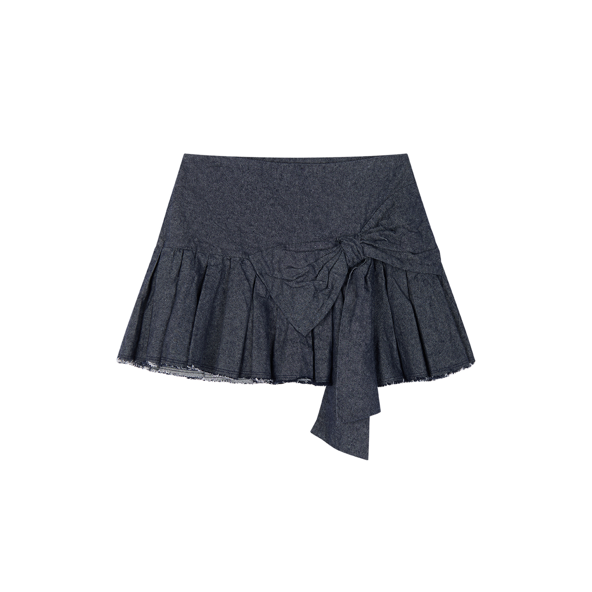 Sculptural Bow A-Line Pleated Skirt