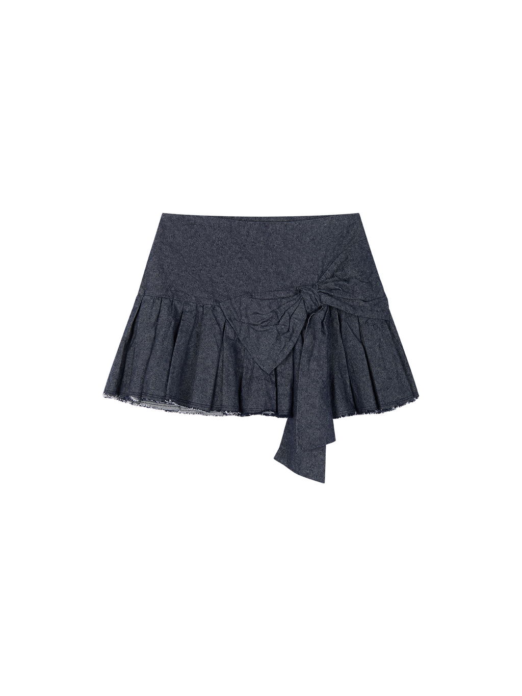 Sculptural Bow A-Line Pleated Skirt