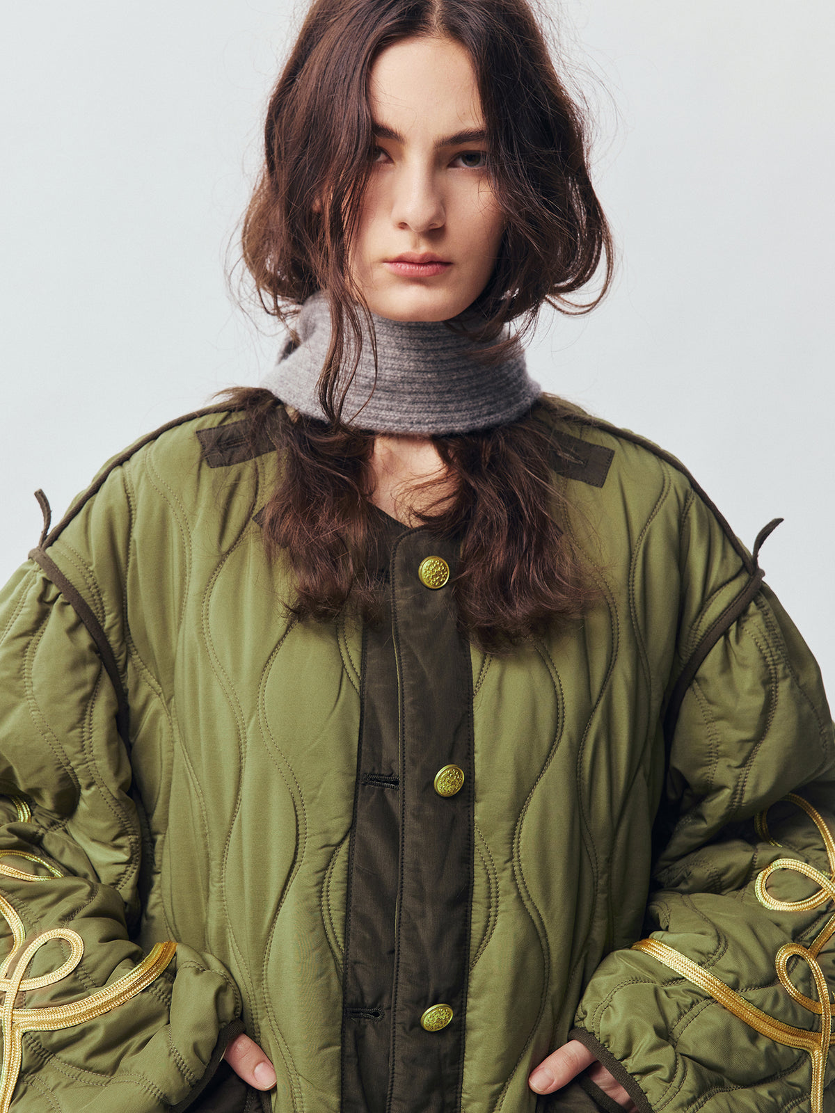 Officer Braided Quilted Liner Jacket