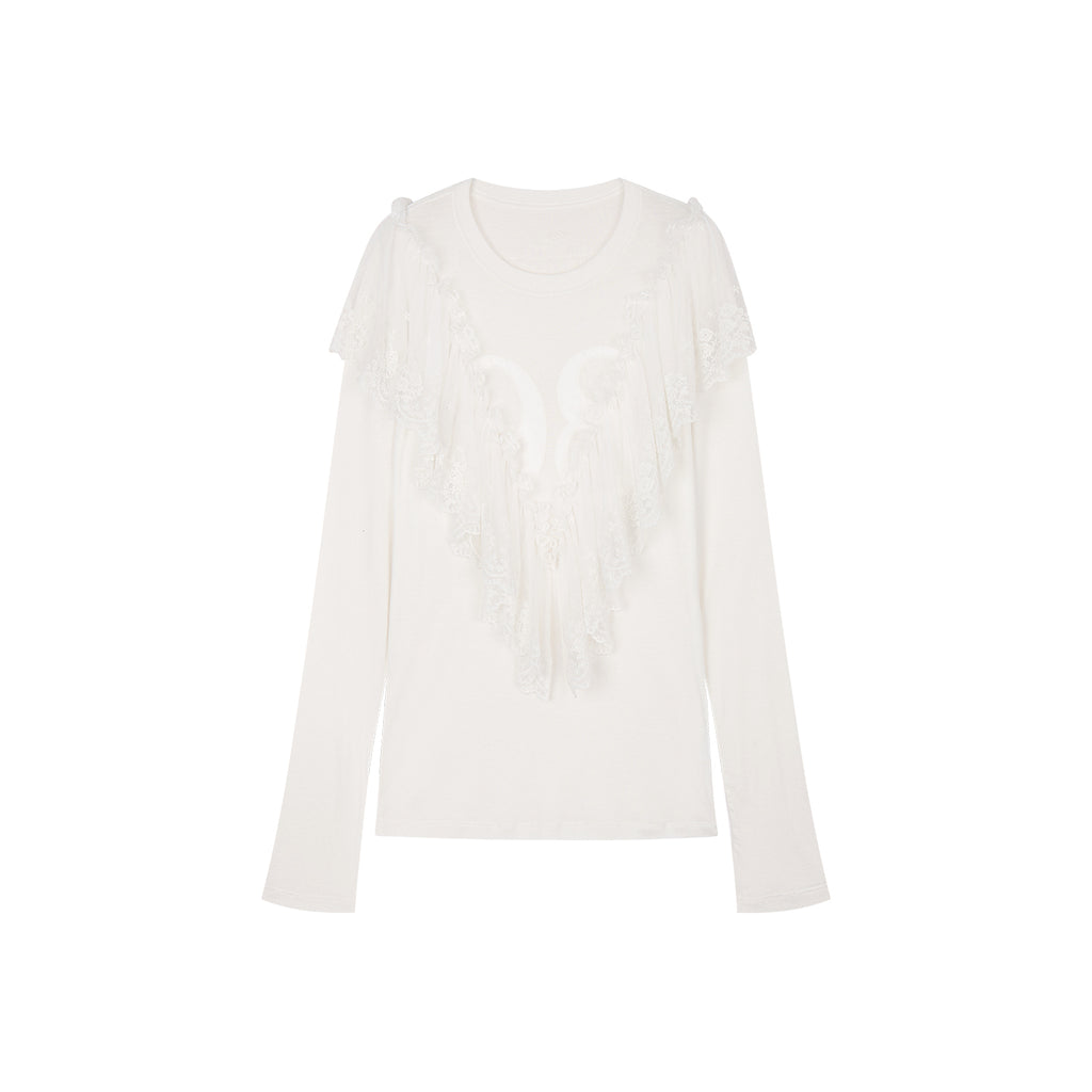 Romantic Lace Collegiate Sweatshirt