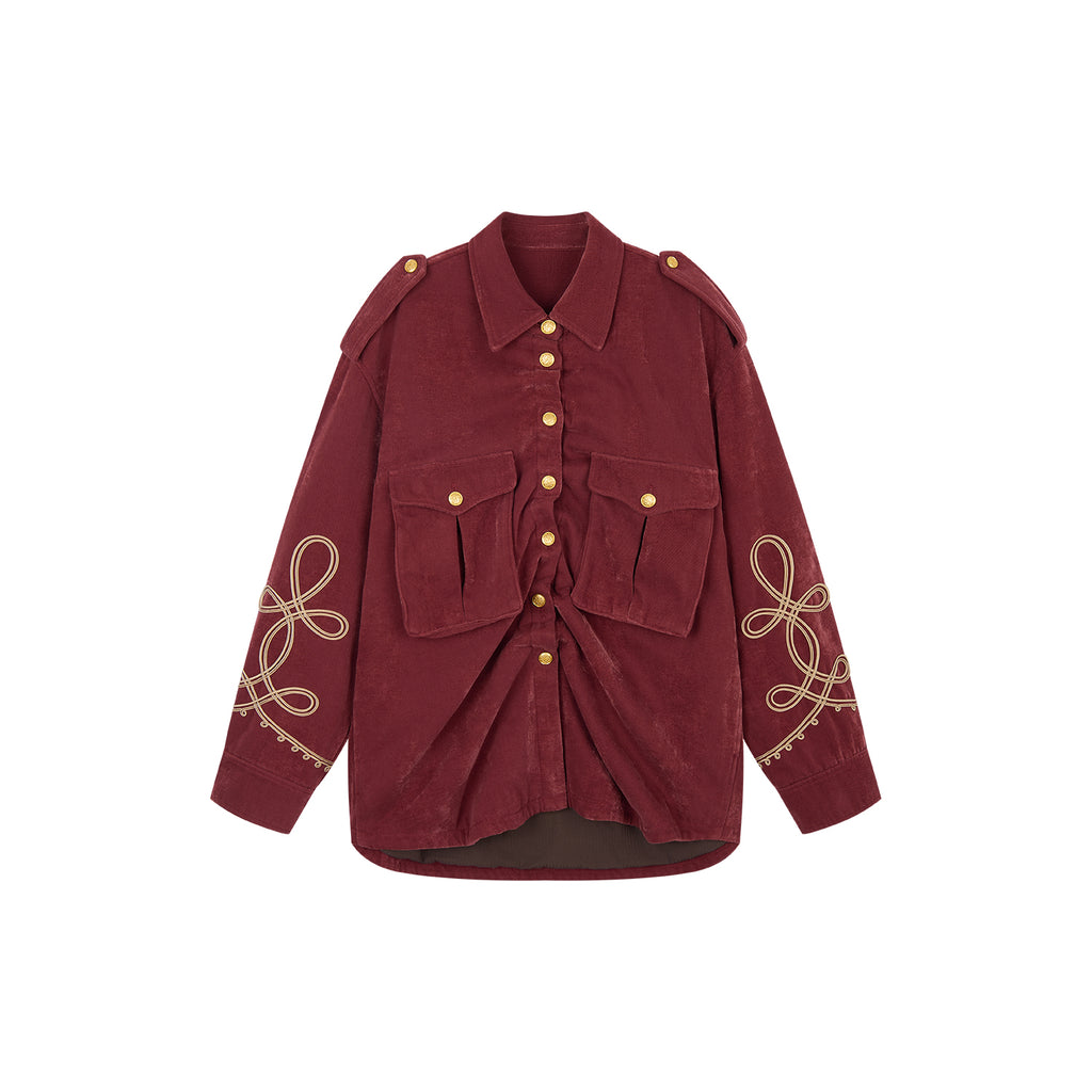 Vintage Military Braided Cord Utility Jacket