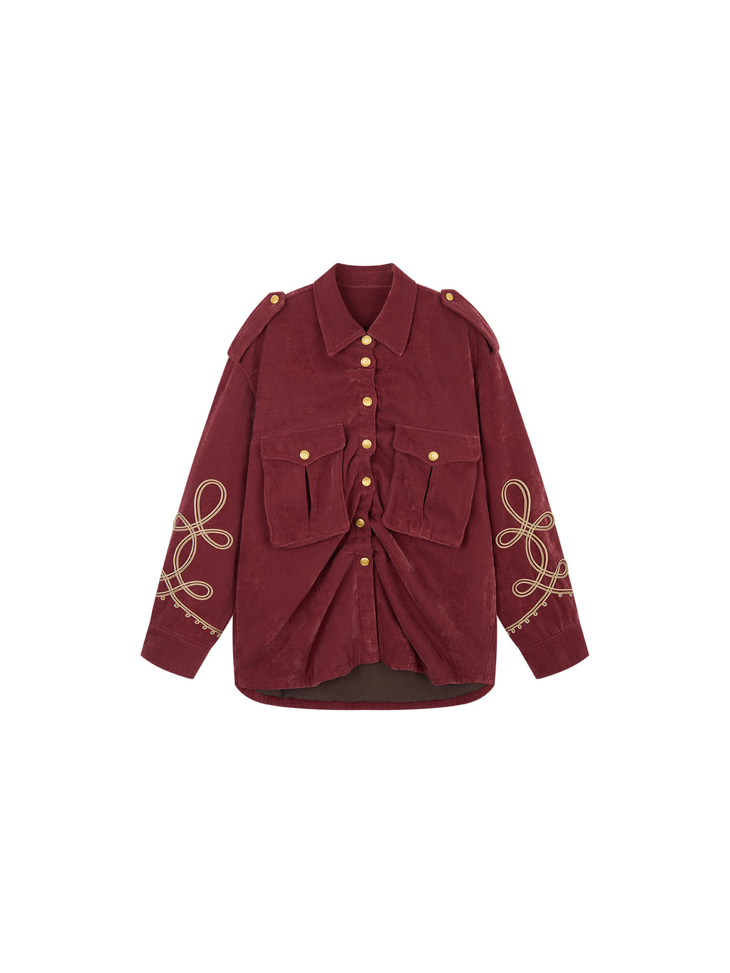 Vintage Military Braided Cord Utility Jacket