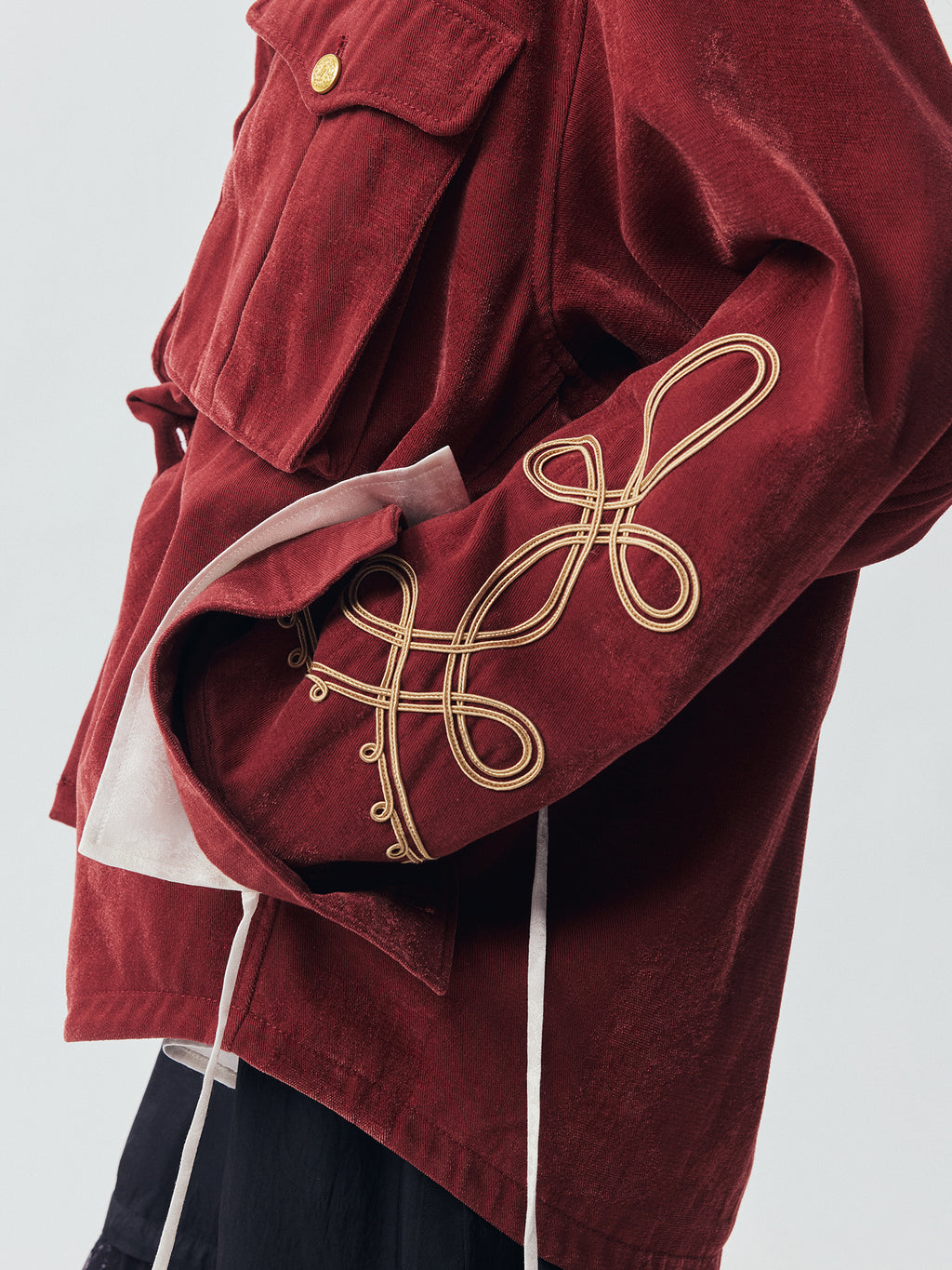 Vintage Military Braided Cord Utility Jacket