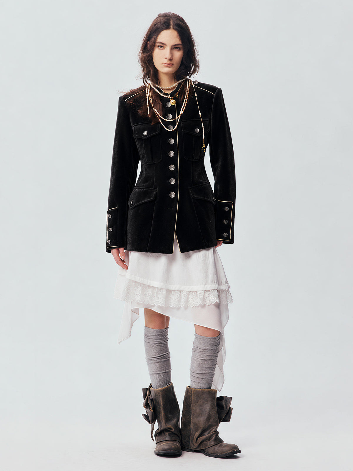Vintage Hourglass Officer Blazer