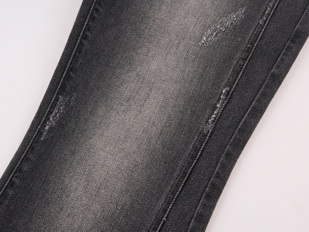 Slim Straight Leg Raw Hem Jeans