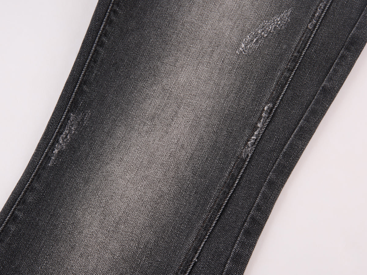 Slim Straight Leg Raw Hem Jeans